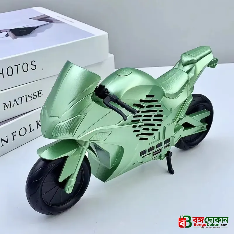 X-733 Motorcycle Shaped Portable Wireless Bluetooth Speaker – Unique Sports Bike Design, FM Radio, USB, TF Card & AUX Support - বাংলাদেশে সেরা দাম ও স্পেসিফিকেশন - গ্যালারি