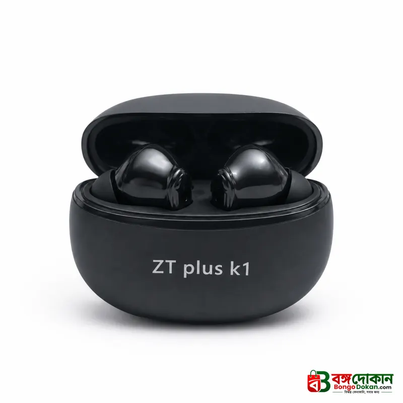 ZT Plus K1 True Wireless Stereo Earbuds – Bluetooth 5.3 TWS with Bluetrum Chipset, 300mAh Charging Case & 30H Total Playtime - বাংলাদেশে সেরা দাম ও স্পেসিফিকেশন - গ্যালারি