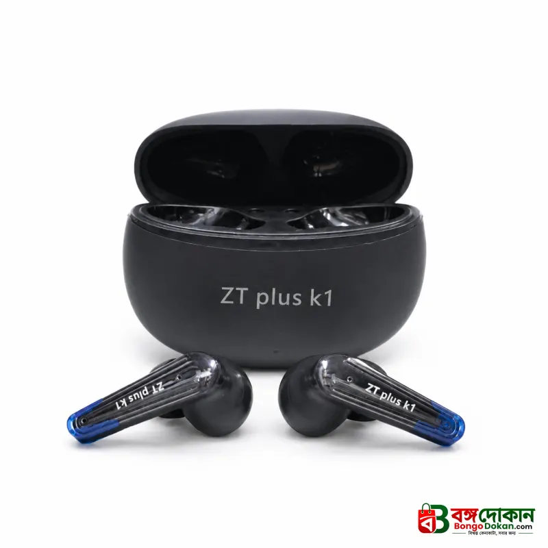 ZT Plus K1 True Wireless Stereo Earbuds – Bluetooth 5.3 TWS with Bluetrum Chipset, 300mAh Charging Case & 30H Total Playtime - বাংলাদেশে সেরা দাম ও স্পেসিফিকেশন - গ্যালারি