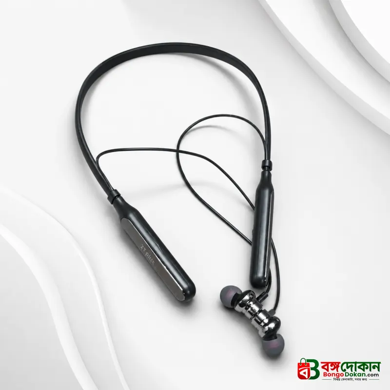 ZT Plus-315 Wireless Neckband Bluetooth Earphone – Bluetooth 5.3 Headset with 35H Battery Life, 2.5H Fast Charging, Magnetic Control & Flexible Anti-Pull Nylon Wire - বাংলাদেশে সেরা দাম ও স্পেসিফিকেশন - গ্যালারি